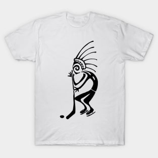 Kokopelli hockey black T-Shirt